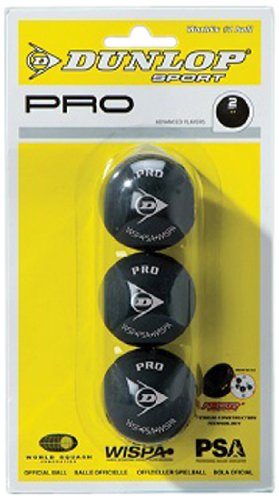 Dunlop Pro - Pack of 3 Squash Balls