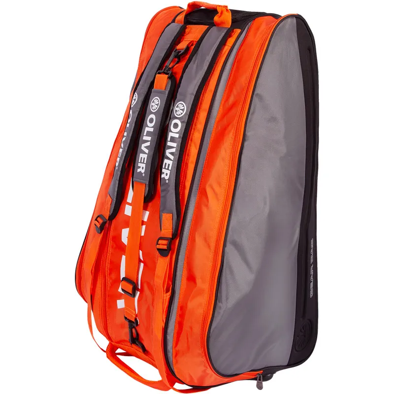 Oliver Gearbag 12 Rackets - Silver / Orange - Sac de Squash